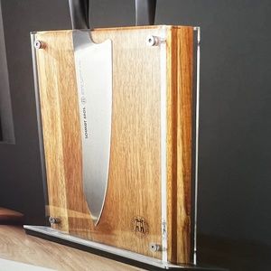 Schmidt Brothers Acacia Midtown Knife Block